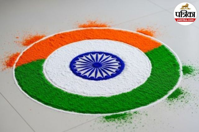 Patriotic Rangoli for Independence Day, Independence Day Rangoli Ideas, 