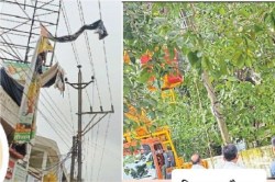 CG News: चार दिन बाद भी अंधेरे में कई इलाके, 71 पेड़ गिरे और 64 पोल
क्षतिग्रस्त.. - image