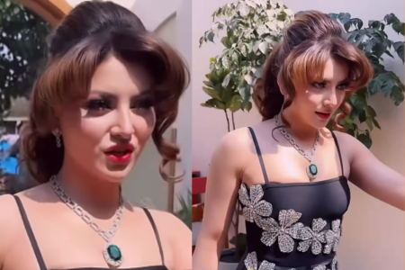 Urvashi Rautela angry