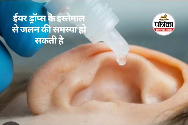Using ear drops can cause irritation