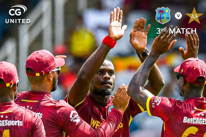 WI vs PAK 3rd ODI Highlights