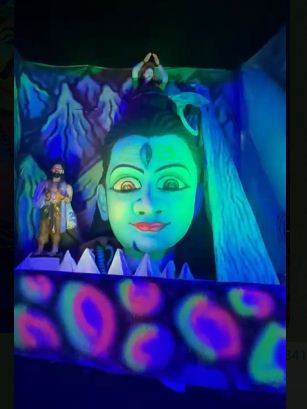 12 हजार वर्ग फीट में सजी शिव लीलाओं की अनोखी झांकी, गुढ़ियारी पड़ाव का पंडाल, देखें Photo