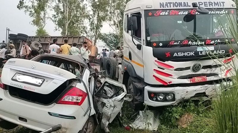 accident in dausa