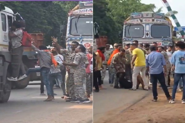 केशकाल घाटी में बड़ा हादसा टला (फोटो सोर्स- स्क्रीनशॉट)