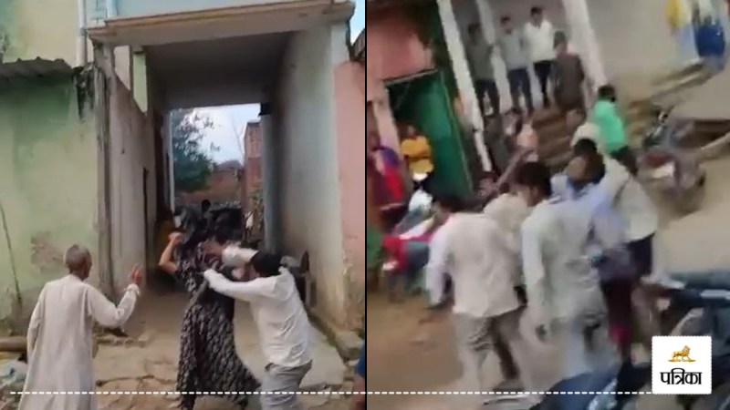 amroha dalit family attack 4 women injured fight video