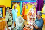 बालाजी प्रतिमा से चांदी का तिलक चुराया