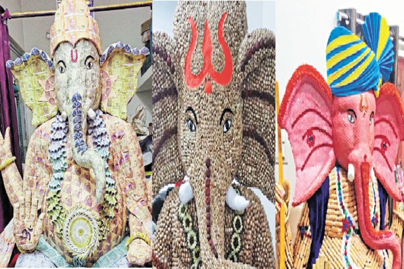 Ganesh Utsav 2025: रायपुर में सुई-धागा-बटन, सुपारी और चंदन के बप्पा, इनोवेशन से बदला मूर्ति निर्माण का ट्रेंड