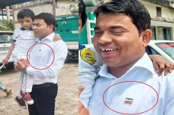 स्वतंत्रता दिवस पर शर्मनाक लापरवाही, उल्टा तिरंगा लगाकर पहुंचे BMO, वीडियो वायरल - image
