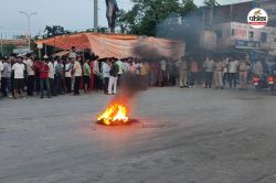 चाकसू में युवक की मौत पर गुस्सा, पालिका प्रशासन के खिलाफ धरना - image