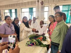 सिविल अस्पताल के चिकित्साकर्मियों ने लावारिस मरीजों साथ मनाया रक्षा बंधन - image