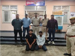 दो महिलाओं के गले से चेन तोड़ने वाले दो लुटेरे गिरफ्तार - image