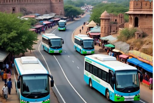 electric bus in sikar