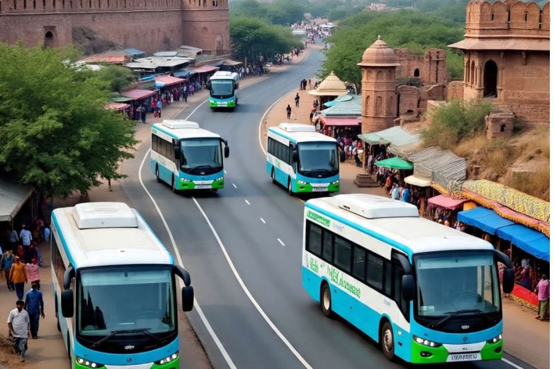electric bus in sikar