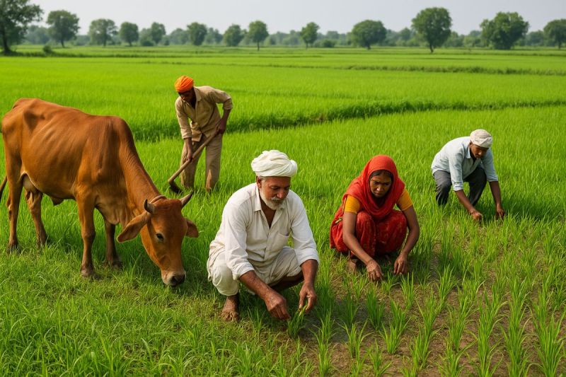 किसानों के खाते में नहीं आई भूमि क्षतिपूर्ति की राशि, आंदोलन की दी चेतावनी, जानें पूरी खबर...(photo-patrika)