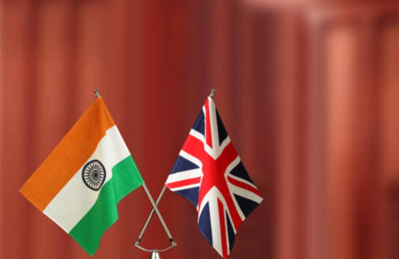 Flags of India and Britain