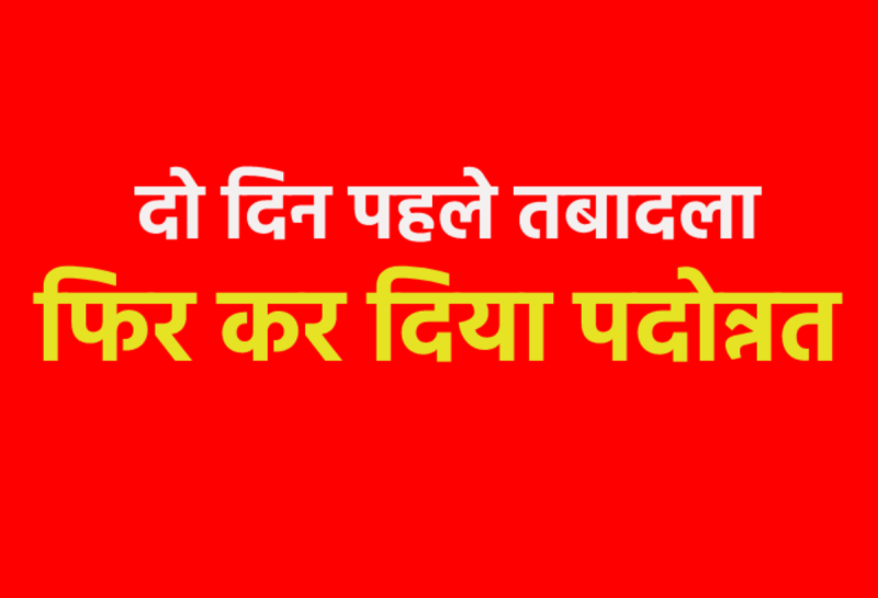 Forest department issued promotion order of IFS Bindu Sharma on holiday