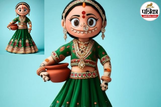 Labubu wearing Indian ethnic wear, what is labubu,Labubu Doll Trend, Labubu doll in Indian outfit