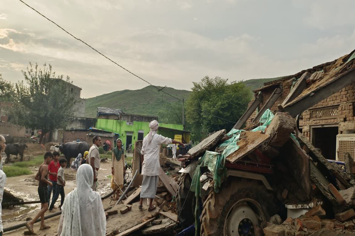 house collapsed in Alwar