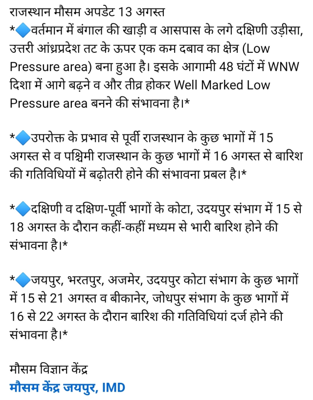 Rajasthan weathe