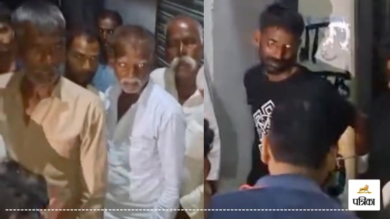 mob justice in sambhal man tied to pole beaten over theft suspicion police rescue