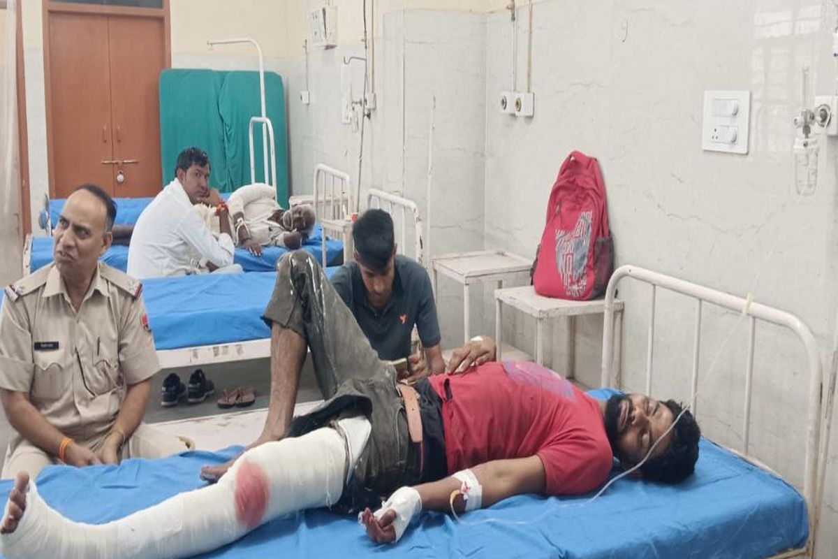 दिल्ली–मुंबई एक्सप्रेसवे पर गौ तस्करों की पिकअप पलटी, एक की मौत