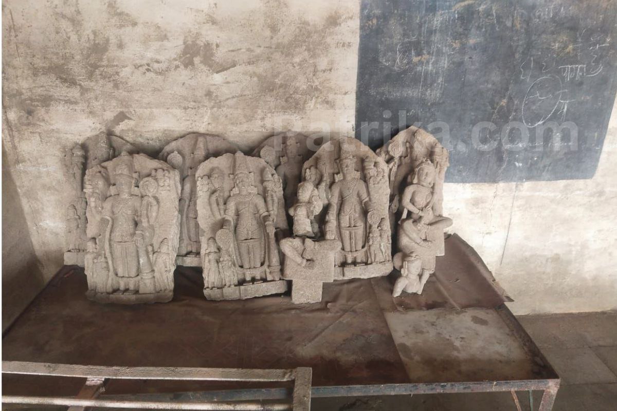 12th century vishnu idols locked panchayat bhawan kanapur ASI mp news