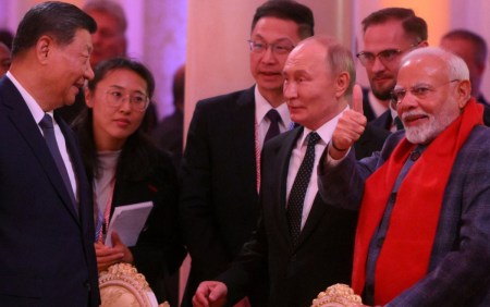 PM Modi with Putin and Jinping