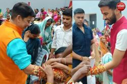 20 हजार बहनों से राखी बंधवाकर मेयर उमेश गौतम ने रचा इतिहास, मुफ्त शिक्षा, इलाज
और राशन देने का किया वादा - image