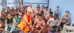 नेत्रहीन छात्र-छात्राओं की कलाई पर राखी बांधती गुलाबकंवर खींची, पूरण कंवर खींची एवं अन्य।