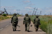 Russian soldiers in Donetsk