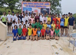 संभागीय शालेय तैराकी प्रतियोगिता में ग्वालियर बना ओवरआल चैंपियन - image