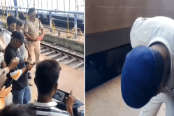 पटरी पर लेटे युवक पर चढ़ गई ट्रेन, फिर भी बच गया, वीडियो में कैद हुआ चमत्कार! - image