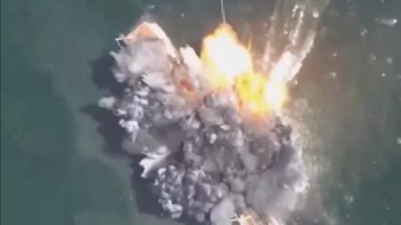 Ukraine's largest naval ship sunk