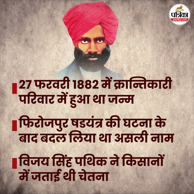  विजय सिंह पथिक के बारे में- फोटो सोर्स- फेसबुक