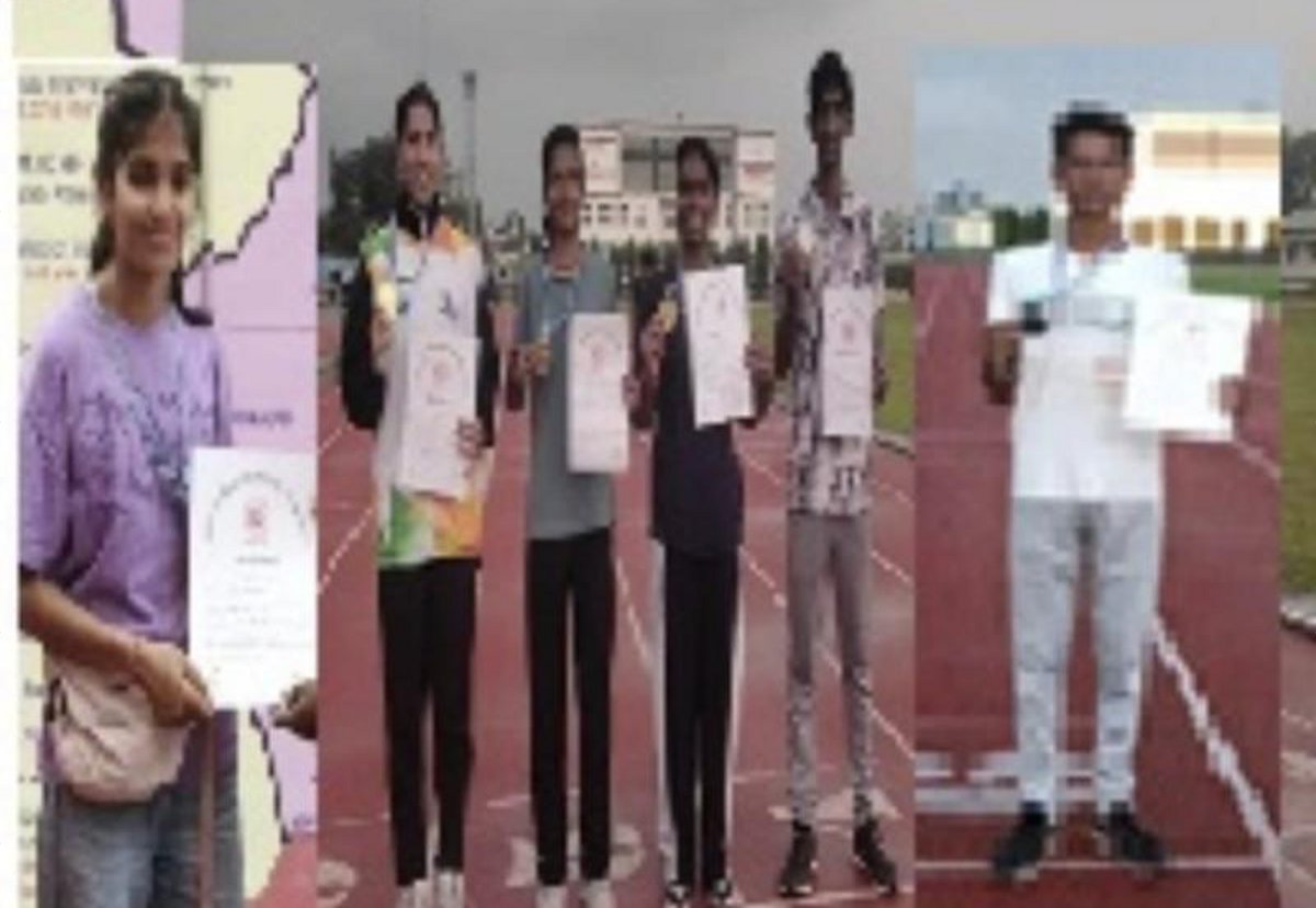 राज्य स्तरीय एथलेटिक्स प्रतियोगिता में 4 स्वर्ण सहित सागर के खिलाड़ियों ने जीते 6 पदक