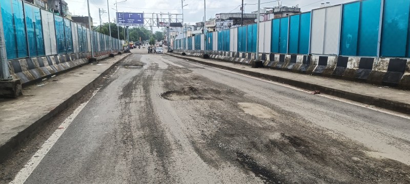 Filling the potholes on the overbridge is just a formality, negligence will prove fatal