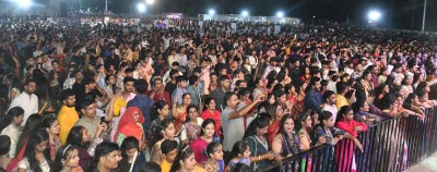 राजस्थान पत्रिका और विमल इलाइची की ओर से रेलवे ग्राउंड में आयोजित डांडिया उत्सव
