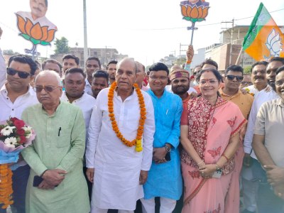 शहर को पहले आरओबी की सौगात, पूर्वमंत्री का स्वागत, निकाली रैली
