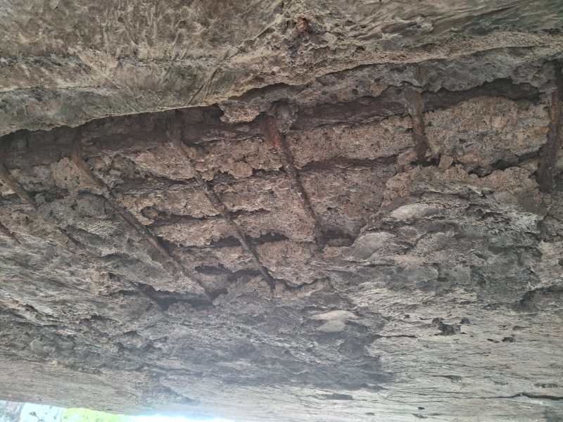 The culvert near the vegetable market on the Bina-Sagar railway line is damaged, risking accidents.