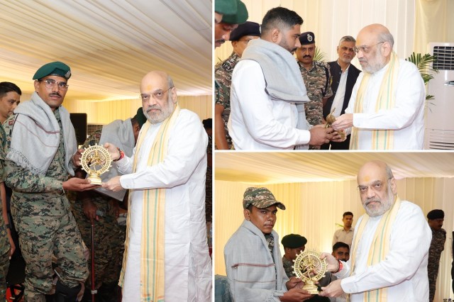 Operation Black Forest को अंजाम देने वाले जवान सम्‍मानित (फोटो सोर्स- DPR)
