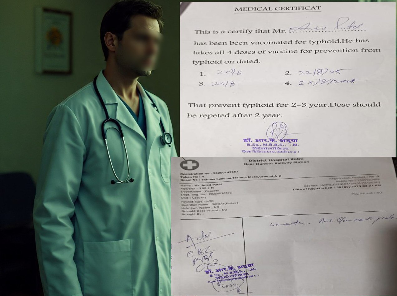 Doctor issued arbitrary medical certificate
