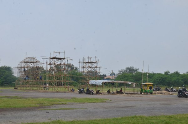 WRS कॉलोनी में रावण दहन की तैयारी,  आतिशबाजी रहेगी आकर्षण का केंद्र, देखें तस्वीरें 
