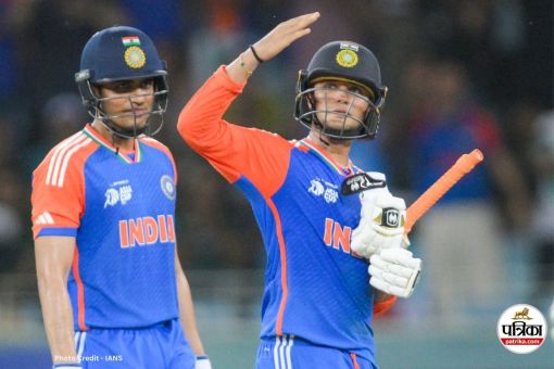 Abhishek Sharma with Shubman Gill