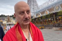 Anupam Kher Reaches Tirupati Balaji Temple
