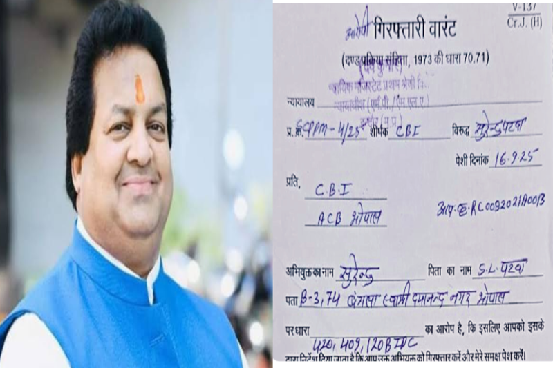 Arrest warrant issued against BJP MLA Surendra Patwa