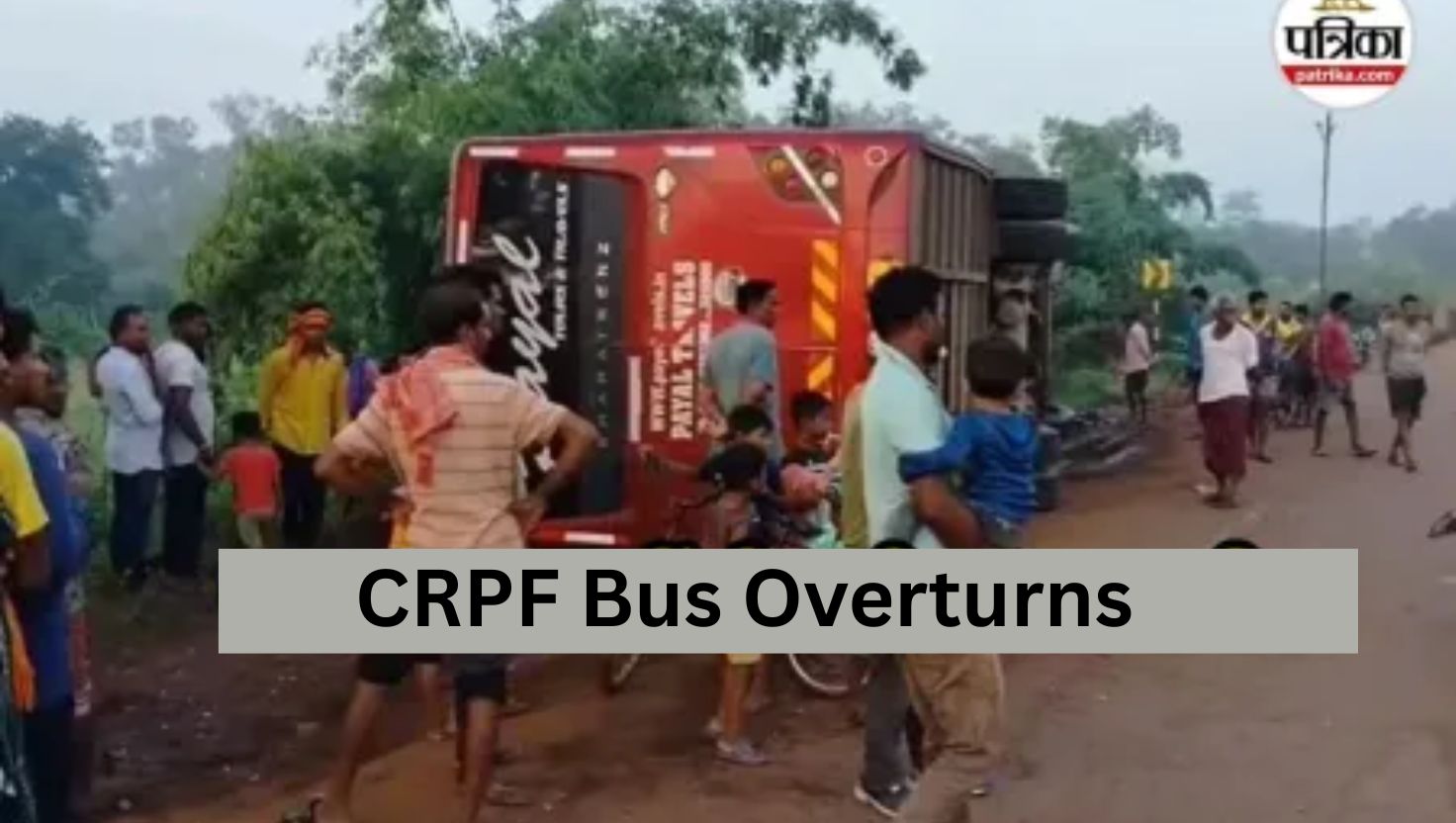 Four Injured as CRPF Bus Overturns in Chhattisgarh