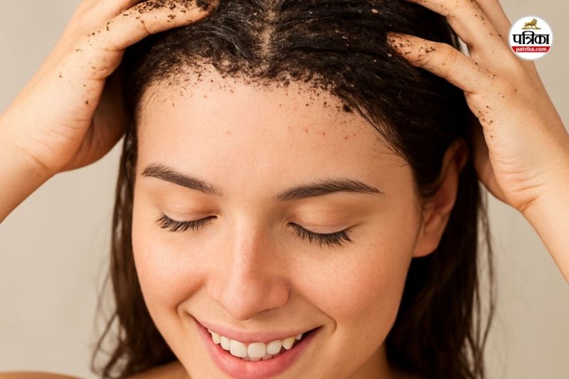 Coffee for hair exfoliation, Coffee scalp scrub benefits, How to use coffee for hair, Natural scalp exfoliator coffee, Coffee for healthy scalp,