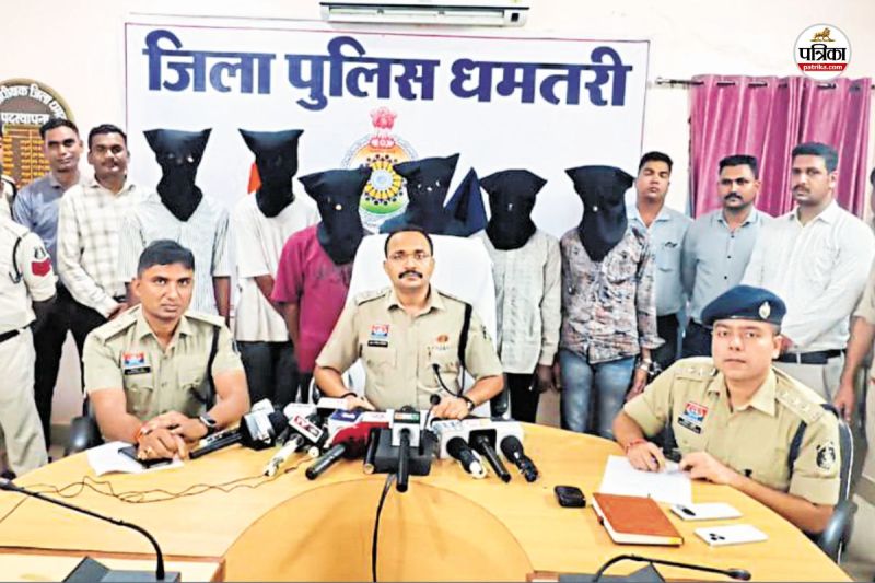 पुलिस ने 6 आरोपी को दबोचा (फोटो सोर्स- पत्रिका)