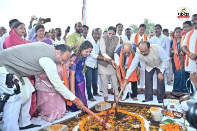 डिप्टी CM साव ने किया भूमिपूजन! रिंग रोड-2 पर बनेंगे तीन ओवरब्रिज, दीक्षा नगर को मिलेगी पानी टंकी...(photo-patrika)