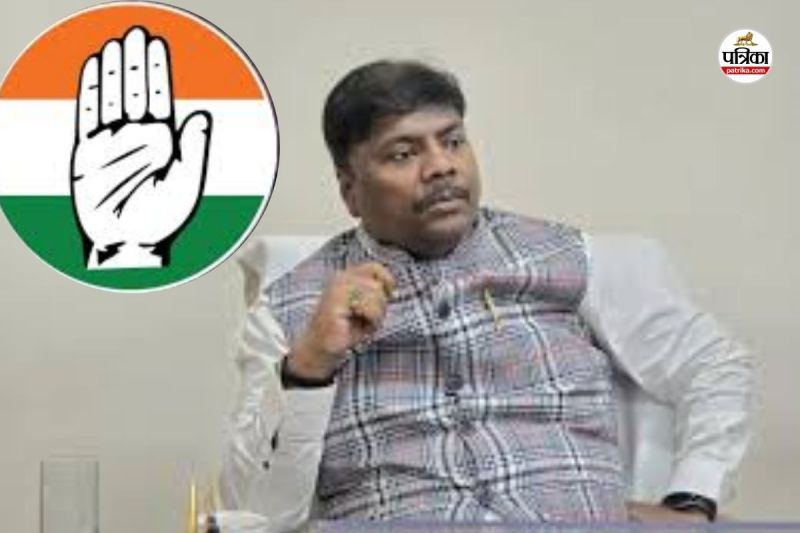 कश्यप का कांग्रेस पर हमला, कहा- आदिवासी समाज की संवेदनाओं की कभी चिंता नहीं की...(photo-patrika)